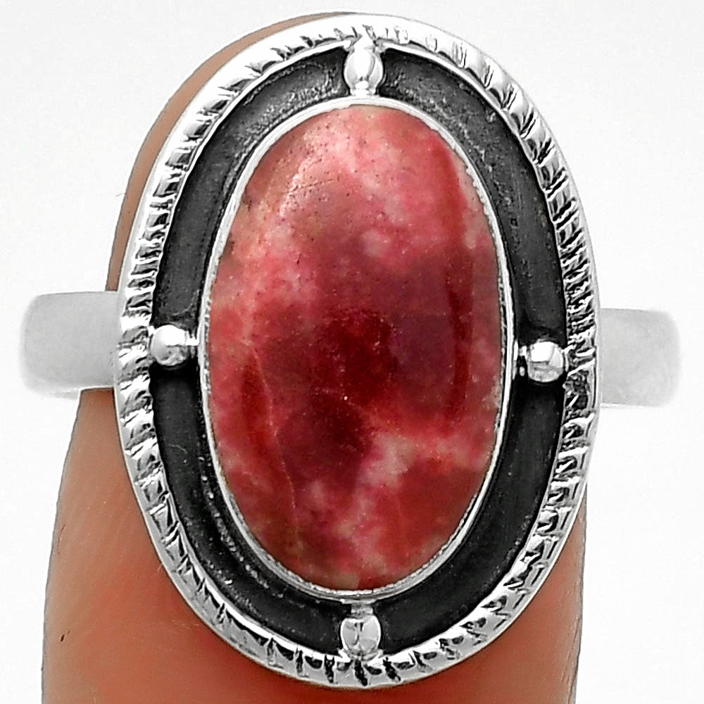 Natural Pink Thulite - Norway Ring size-9 R-1595 SDR171514