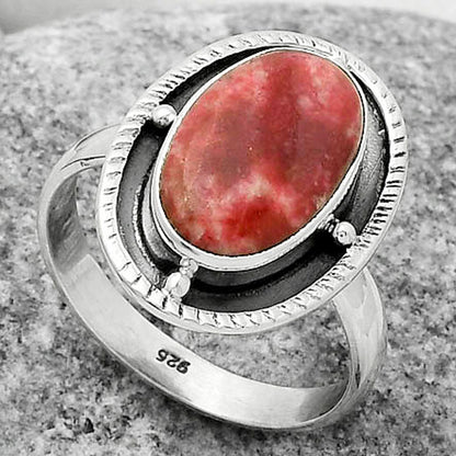 Natural Pink Thulite - Norway Ring size-9 R-1595 SDR171514