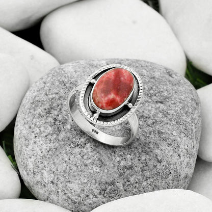 Natural Pink Thulite - Norway Ring size-9 R-1595 SDR171514