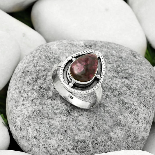 Natural Tourmaline Quartz Ring size-7.5 R-1595 SDR171530