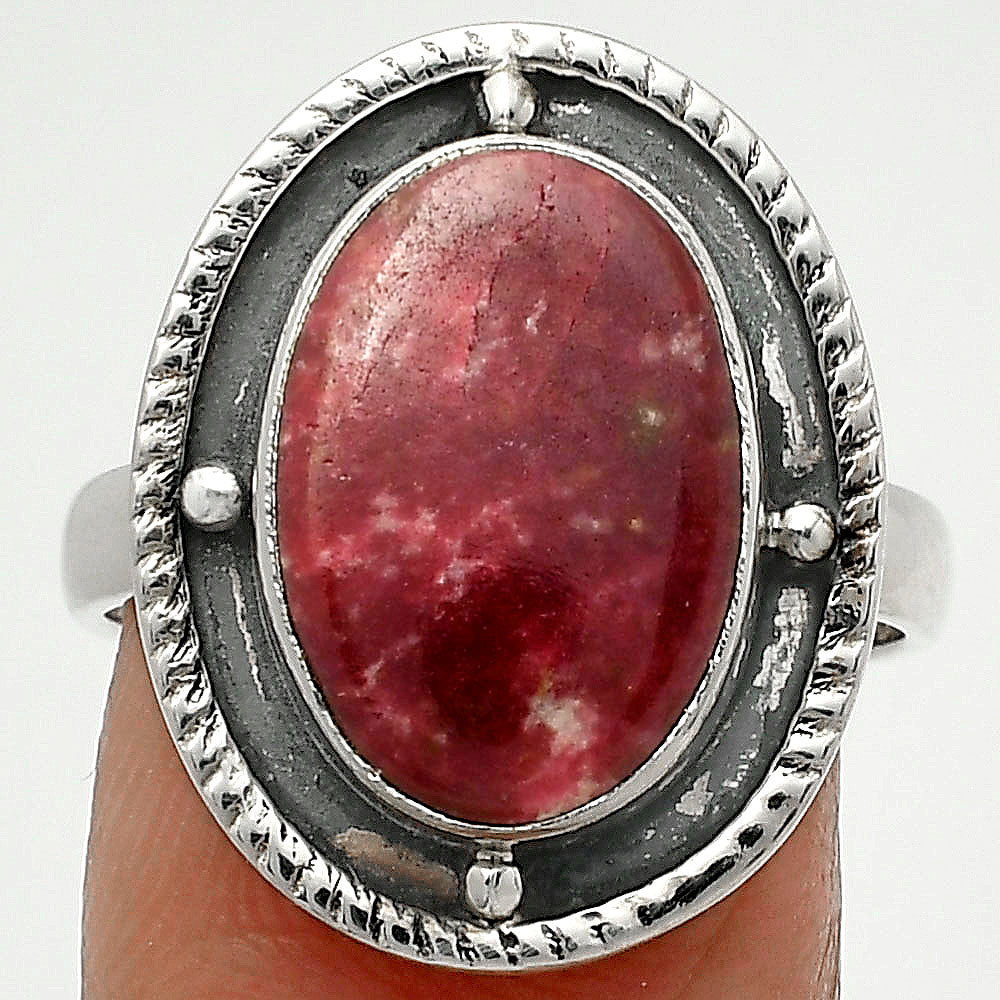 Natural Pink Thulite - Norway Ring size-8 R-1595 SDR171541