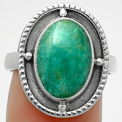 Natural Paraiba Amazonite Ring size-8 R-1595 SDR171547