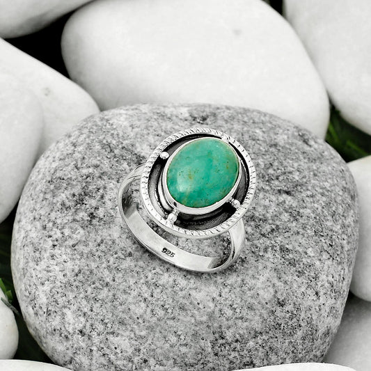 Natural Paraiba Amazonite Ring size-8 R-1595 SDR171547