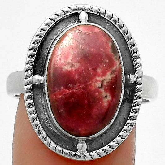 Natural Pink Thulite - Norway Ring size-9 R-1595 SDR171555