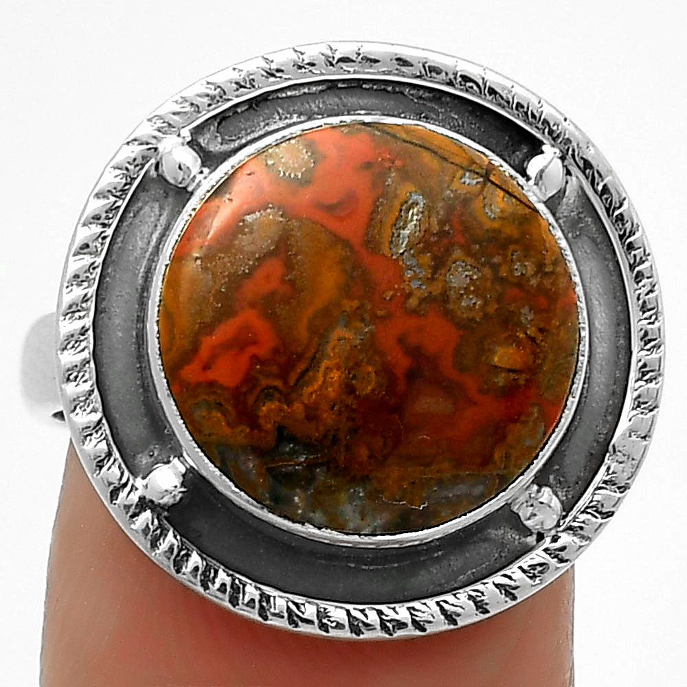 Natural Rare Cady Mountain Agate Ring size-8.5 R-1595 SDR171557