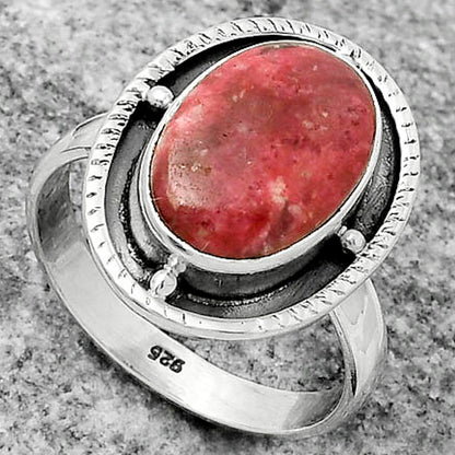 Natural Pink Thulite - Norway Ring size-9 R-1595 SDR171558