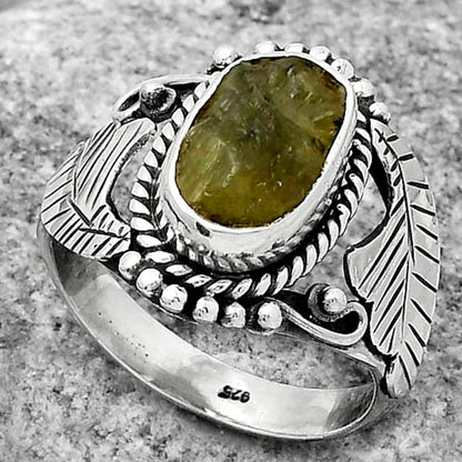 Natural Rare Kornerupine Rough Ring size-7.5 R-1272 SDR171663