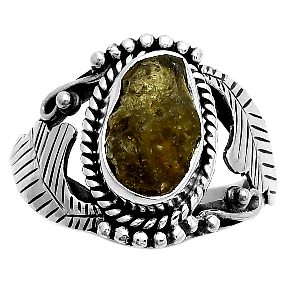Natural Rare Kornerupine Rough Ring size-7 R-1272 SDR171678