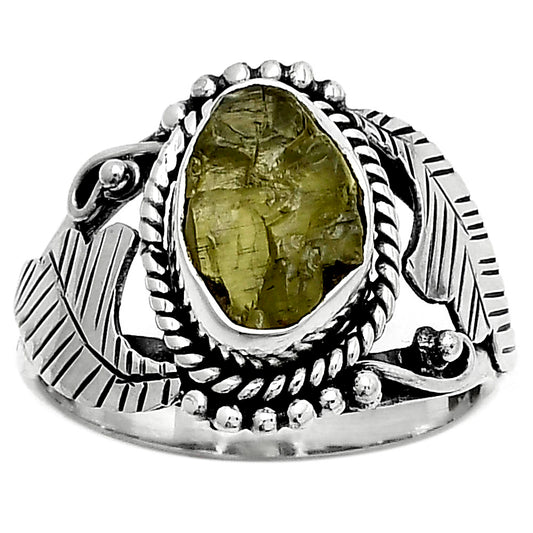 Natural Rare Kornerupine Rough Ring size-8 R-1272 SDR171680