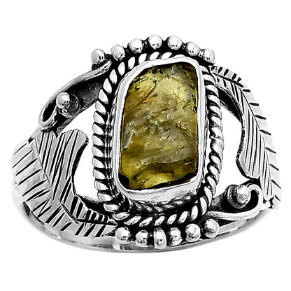 Natural Rare Kornerupine Rough Ring size-8 R-1272 SDR171692