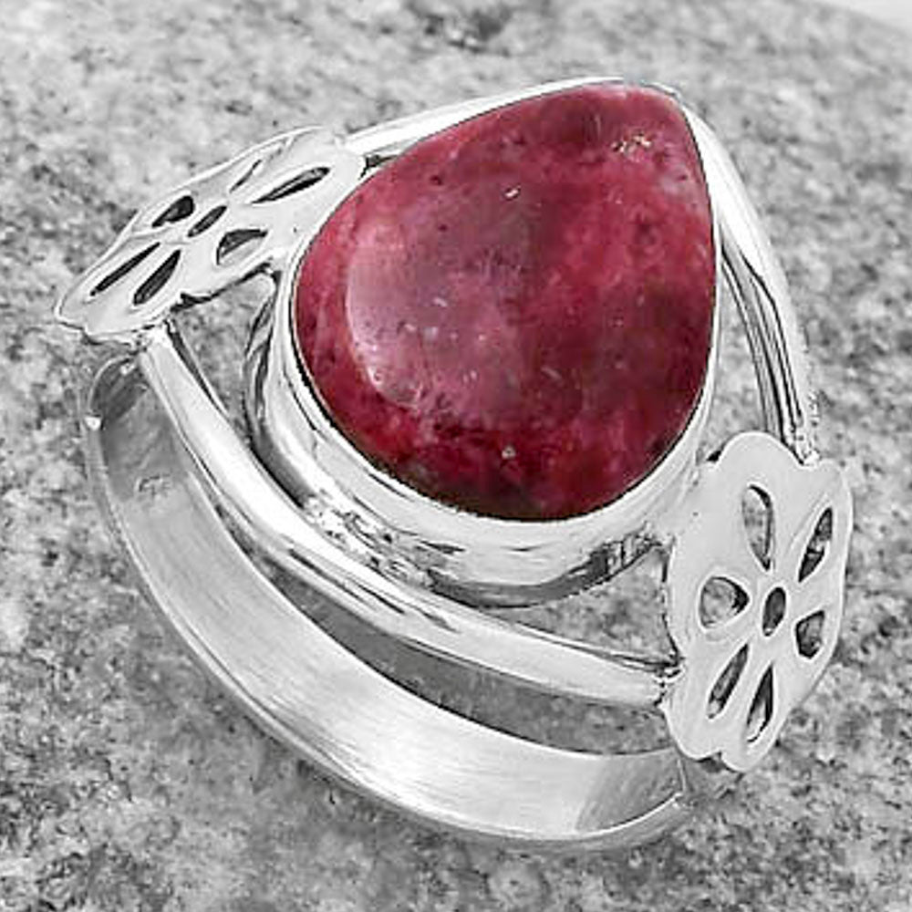 Natural Pink Thulite - Norway Ring size-8 R-1497 SDR172115