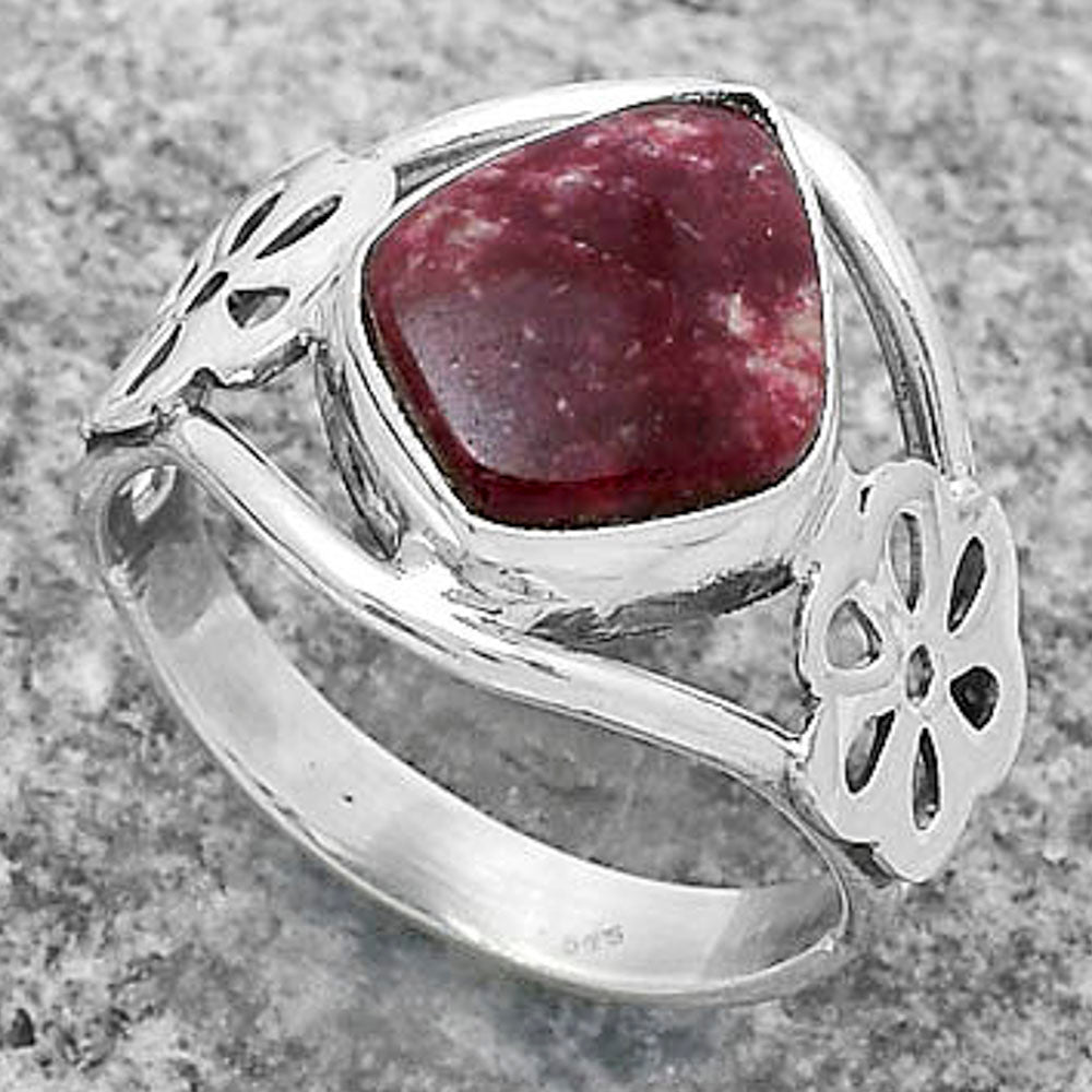 Natural Pink Thulite - Norway Ring size-8 R-1497 SDR172119