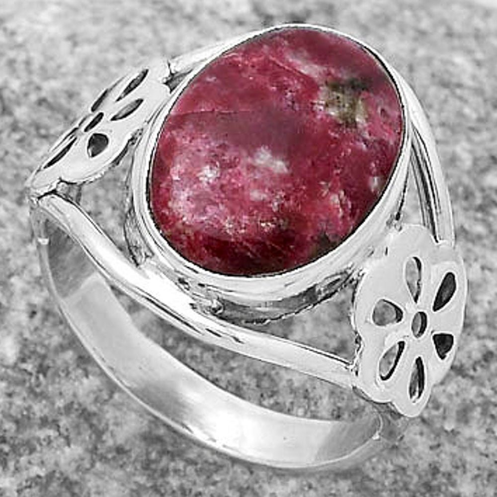 Natural Pink Thulite - Norway Ring size-8.5 R-1497 SDR172122