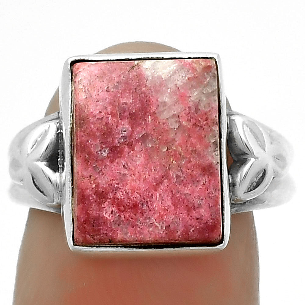 Natural Pink Thulite - Norway Ring size-7.5 R-1261 SDR172178
