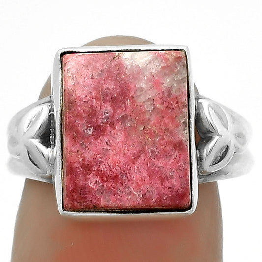 Natural Pink Thulite - Norway Ring size-7.5 R-1261 SDR172178
