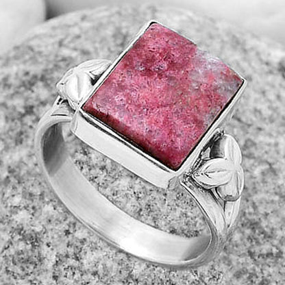 Natural Pink Thulite - Norway Ring size-7.5 R-1261 SDR172178