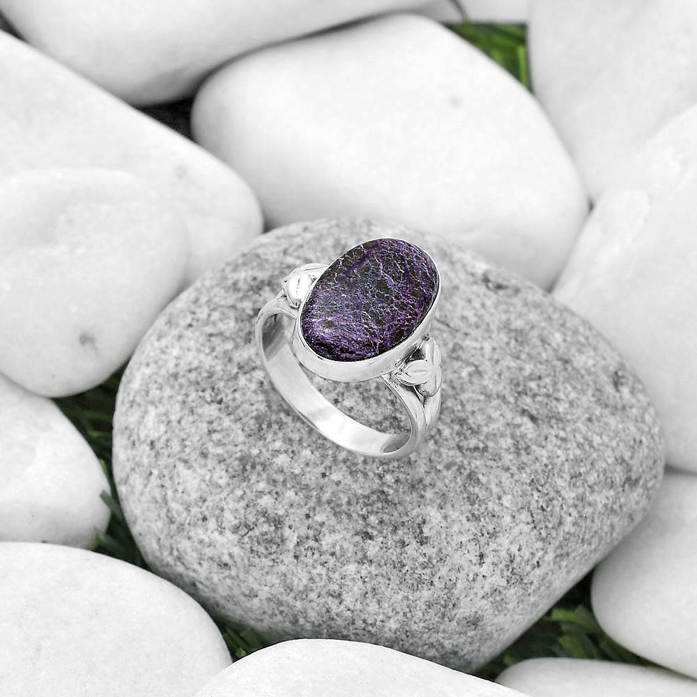 Natural Purpurite - South Africa Ring size-8 R-1261 SDR172186