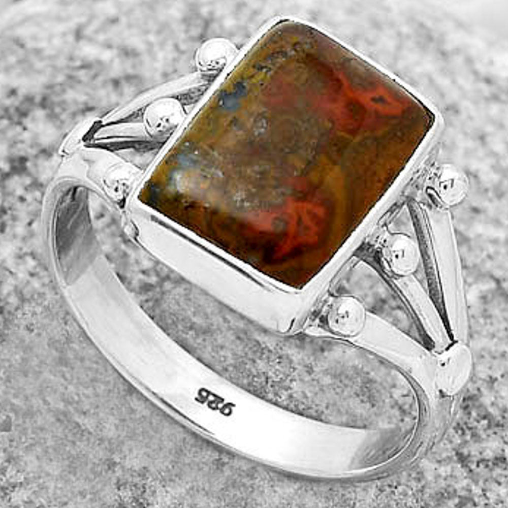 Natural Rare Cady Mountain Agate Ring size-9 R-1003 SDR172209