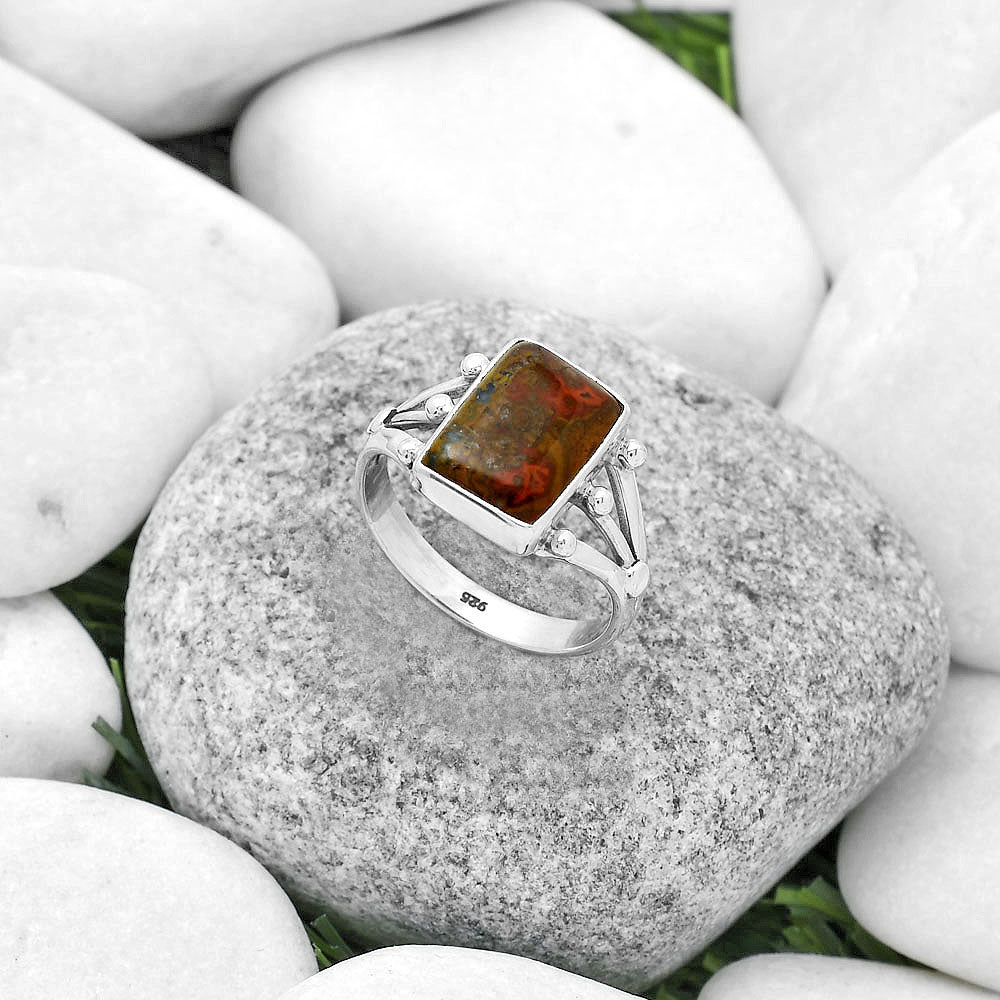Natural Rare Cady Mountain Agate Ring size-9 R-1003 SDR172209