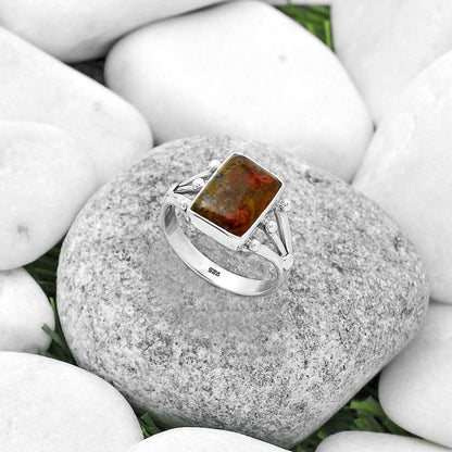 Natural Rare Cady Mountain Agate Ring size-9 R-1003 SDR172209