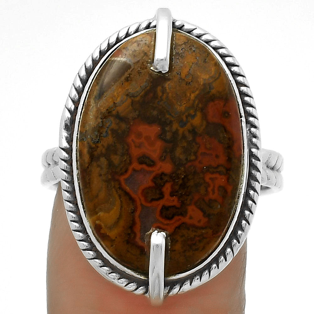 Natural Rare Cady Mountain Agate Ring size-9 R-1635 SDR172253