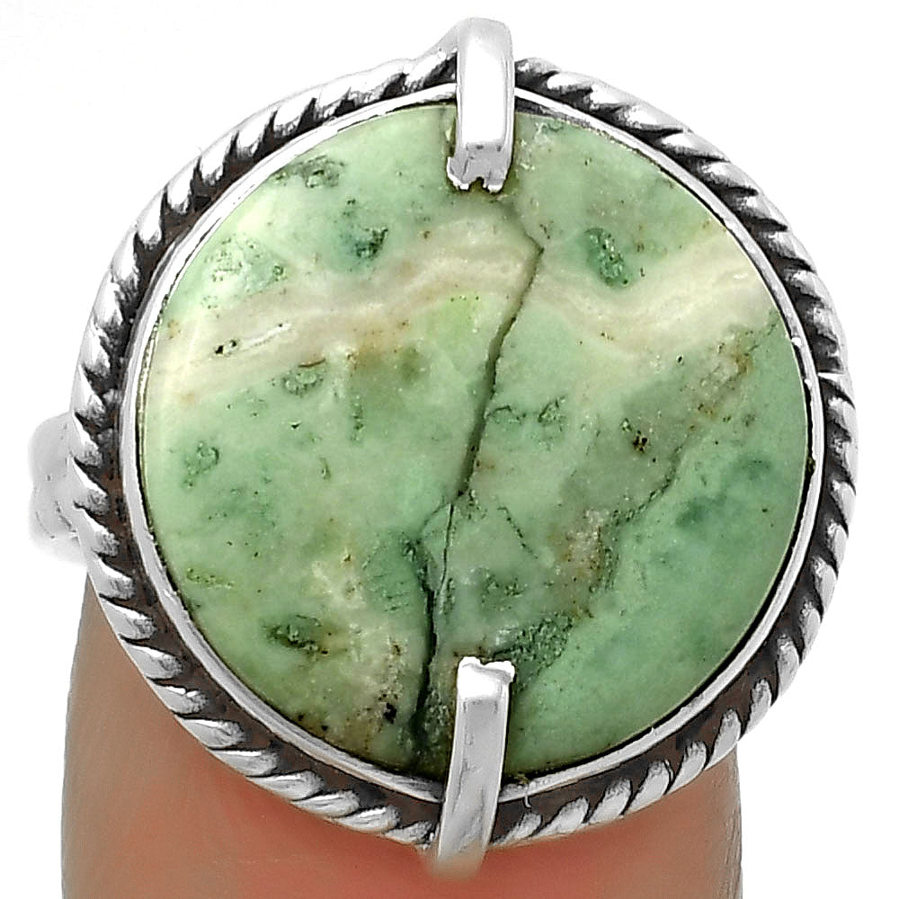 Natural Larsonite Jasper Ring size-8 R-1635 SDR172257