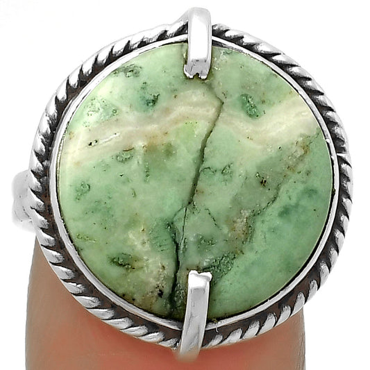 Natural Larsonite Jasper Ring size-8 R-1635 SDR172257