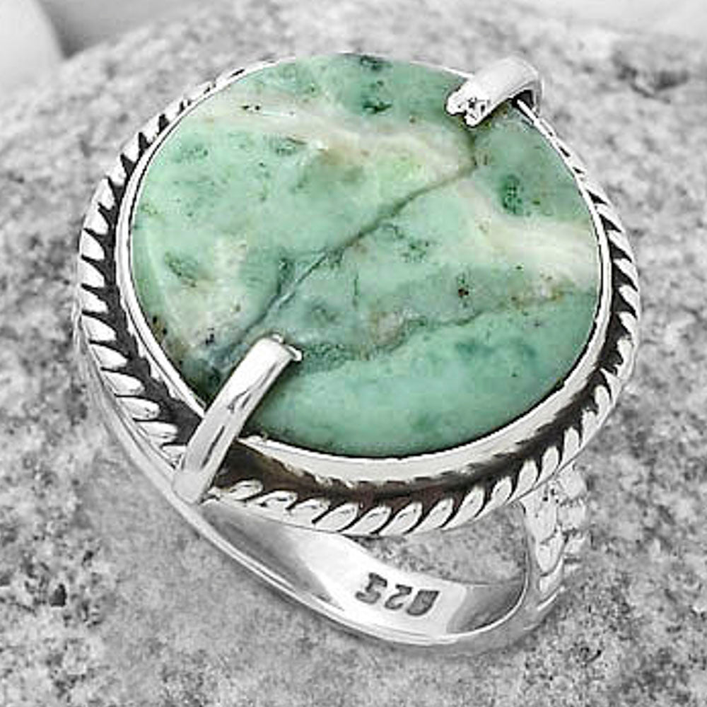 Natural Larsonite Jasper Ring size-8 R-1635 SDR172257