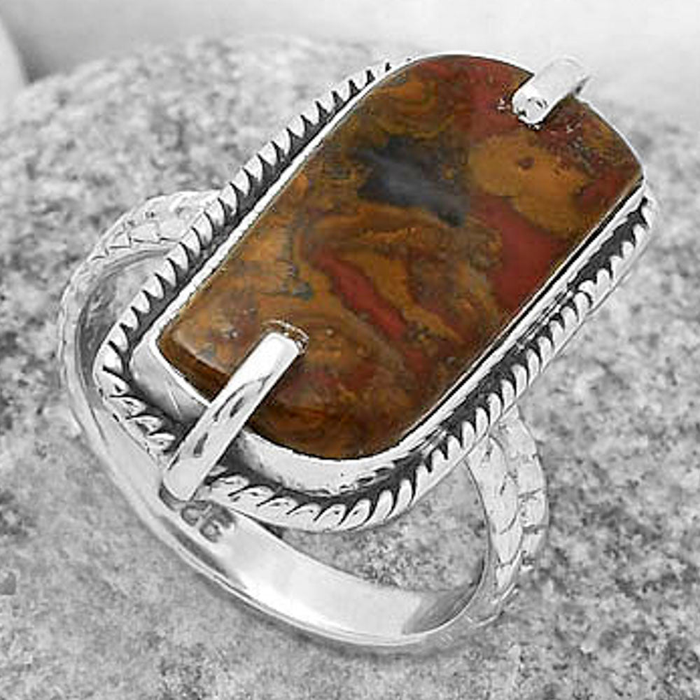 Natural Rare Cady Mountain Agate Ring size-8 R-1635 SDR172260
