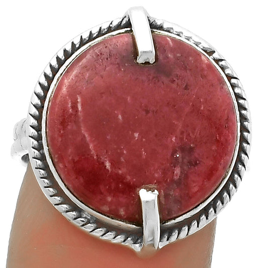 Natural Pink Thulite - Norway Ring size-8 R-1635 SDR172265