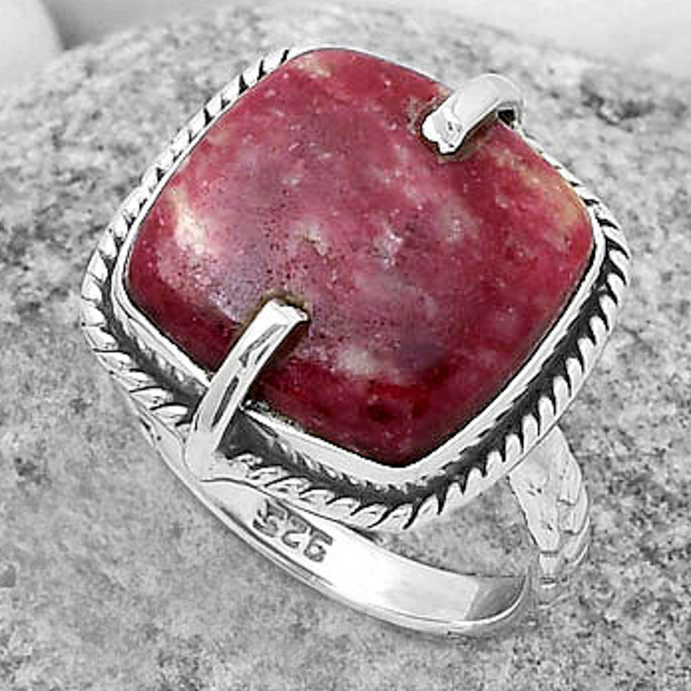Natural Pink Thulite - Norway Ring size-8.5 R-1635 SDR172271