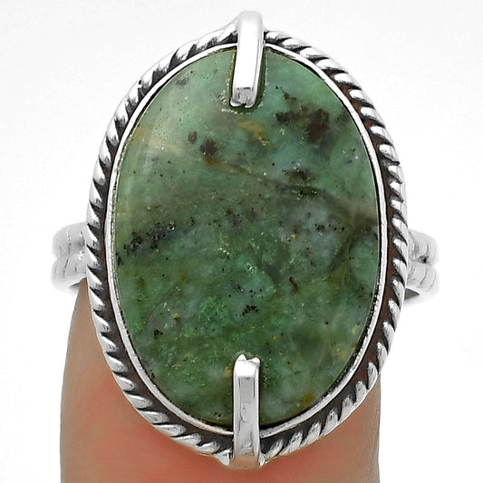 Natural Larsonite Jasper Ring size-9 R-1635 SDR172275