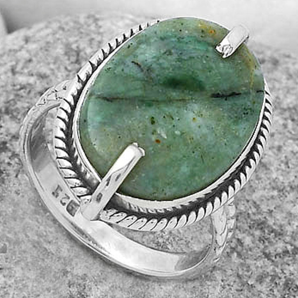 Natural Larsonite Jasper Ring size-8.5 R-1635 SDR172276