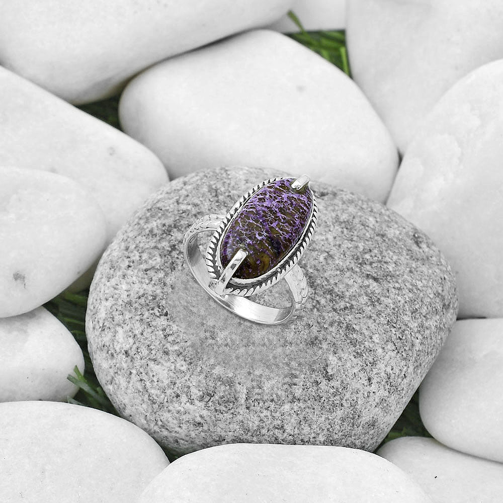 Natural Purpurite - South Africa Ring size-7.5 R-1635 SDR172278