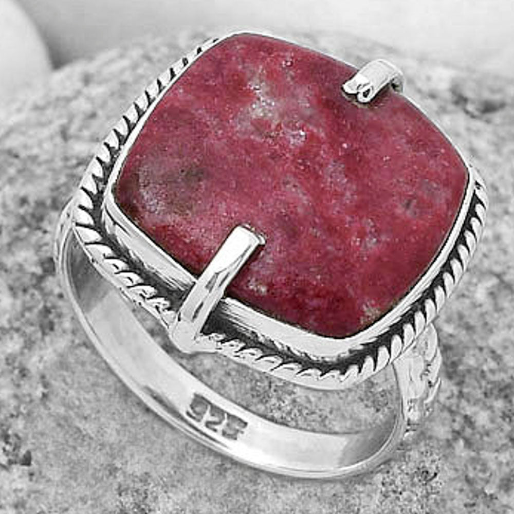 Natural Pink Thulite - Norway Ring size-8.5 R-1635 SDR172281