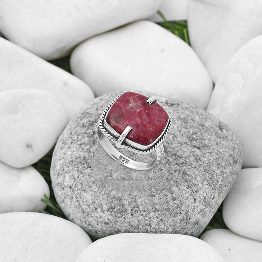 Natural Pink Thulite - Norway Ring size-8.5 R-1635 SDR172281