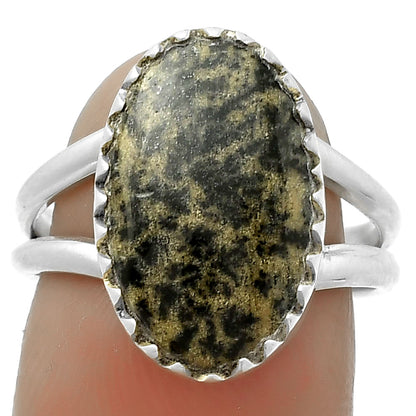 Natural Russian Honey Dendrite Opal Ring size-7 R-1210 SDR172342