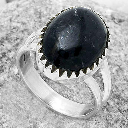 Natural Nuummite Ring size-7 R-1210 SDR172369