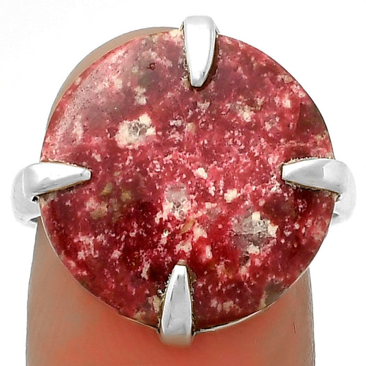 Natural Pink Thulite - Norway Ring size-7.5 R-1305 SDR172395