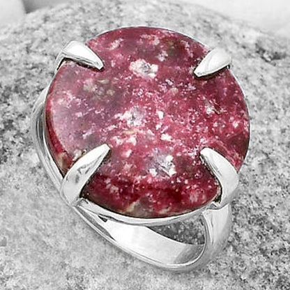 Natural Pink Thulite - Norway Ring size-7.5 R-1305 SDR172395