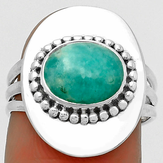 Natural Paraiba Amazonite Ring size-7 R-1458 SDR172426