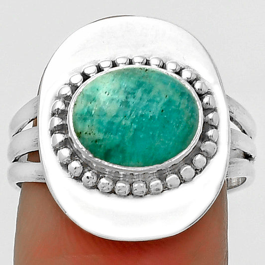 Natural Paraiba Amazonite Ring size-8 R-1458 SDR172430