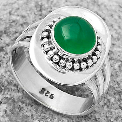 Natural Green Onyx Ring size-7 R-1458 SDR172452