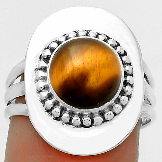 Natural Tiger Eye - Africa Ring size-7.5 R-1458 SDR172457