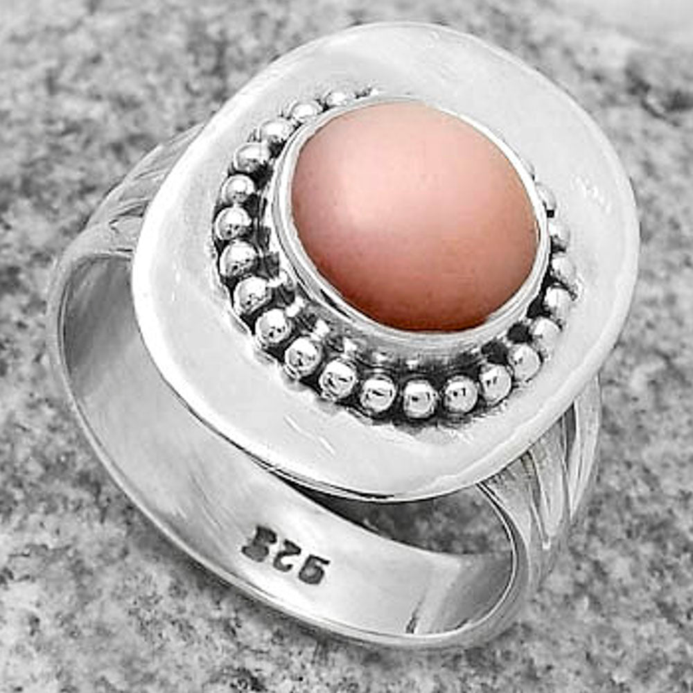 Natural Pink Opal - Australia Ring size-7.5 R-1458 SDR172460