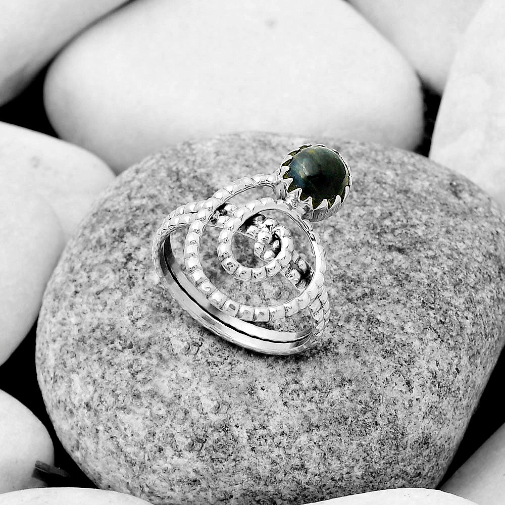 Spiral Natural Pietersite Namibia Ring size-9 R-1456 SDR172601