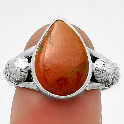 Natural Red Moss Agate Ring size-8 R-1261 SDR172650