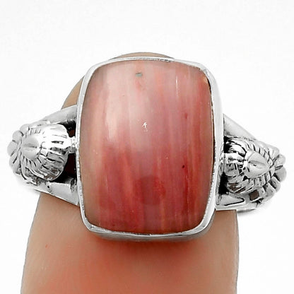 Natural Pink Tulip Quartz Ring size-8 R-1261 SDR172660