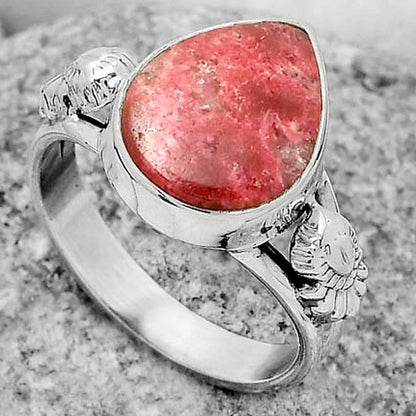 Natural Pink Thulite - Norway Ring size-9 R-1261 SDR172672