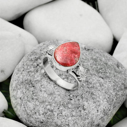 Natural Pink Thulite - Norway Ring size-9 R-1261 SDR172672